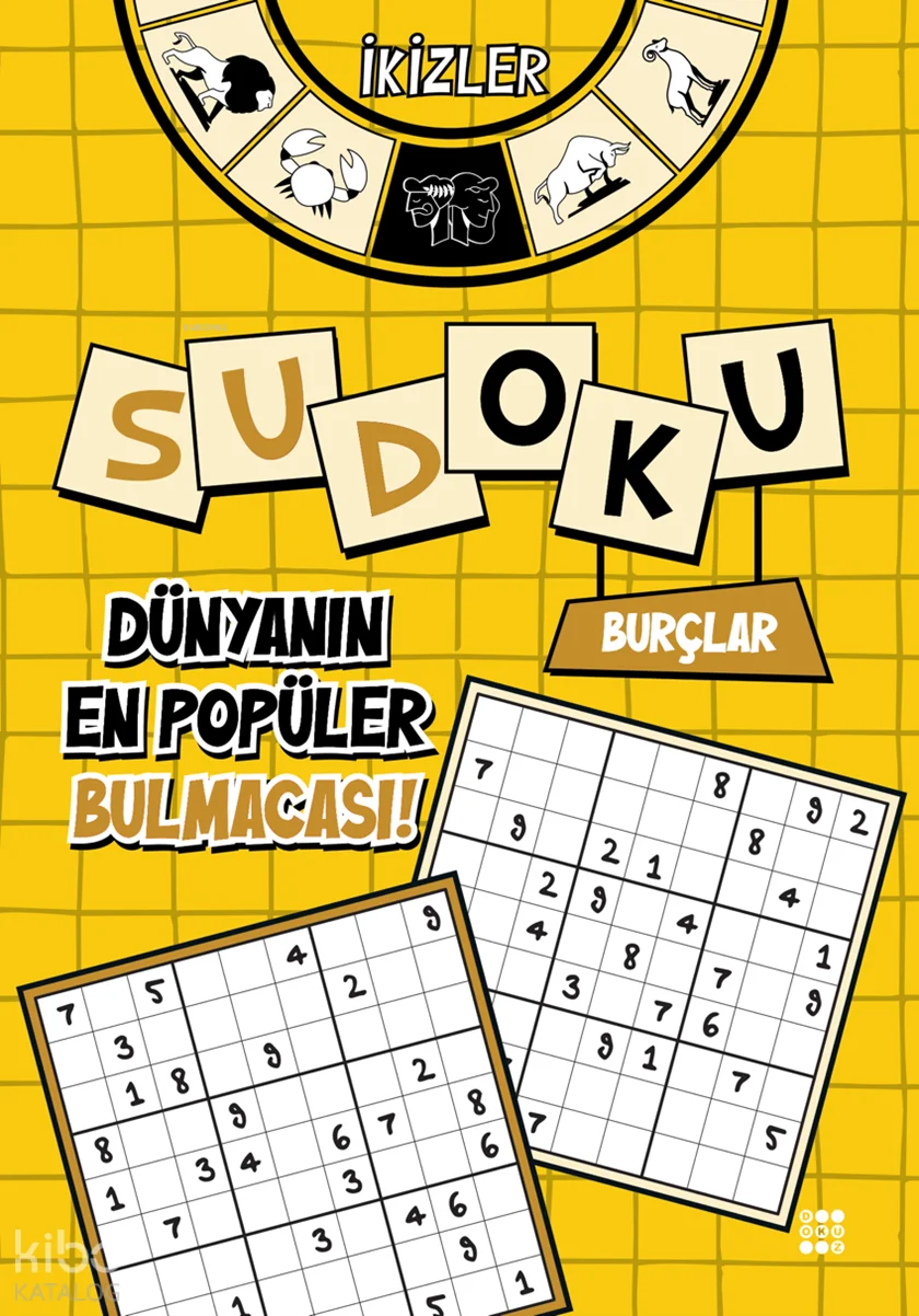 Burçlar Temalı Sudoku - İkizler (Kalem Hediyeli)