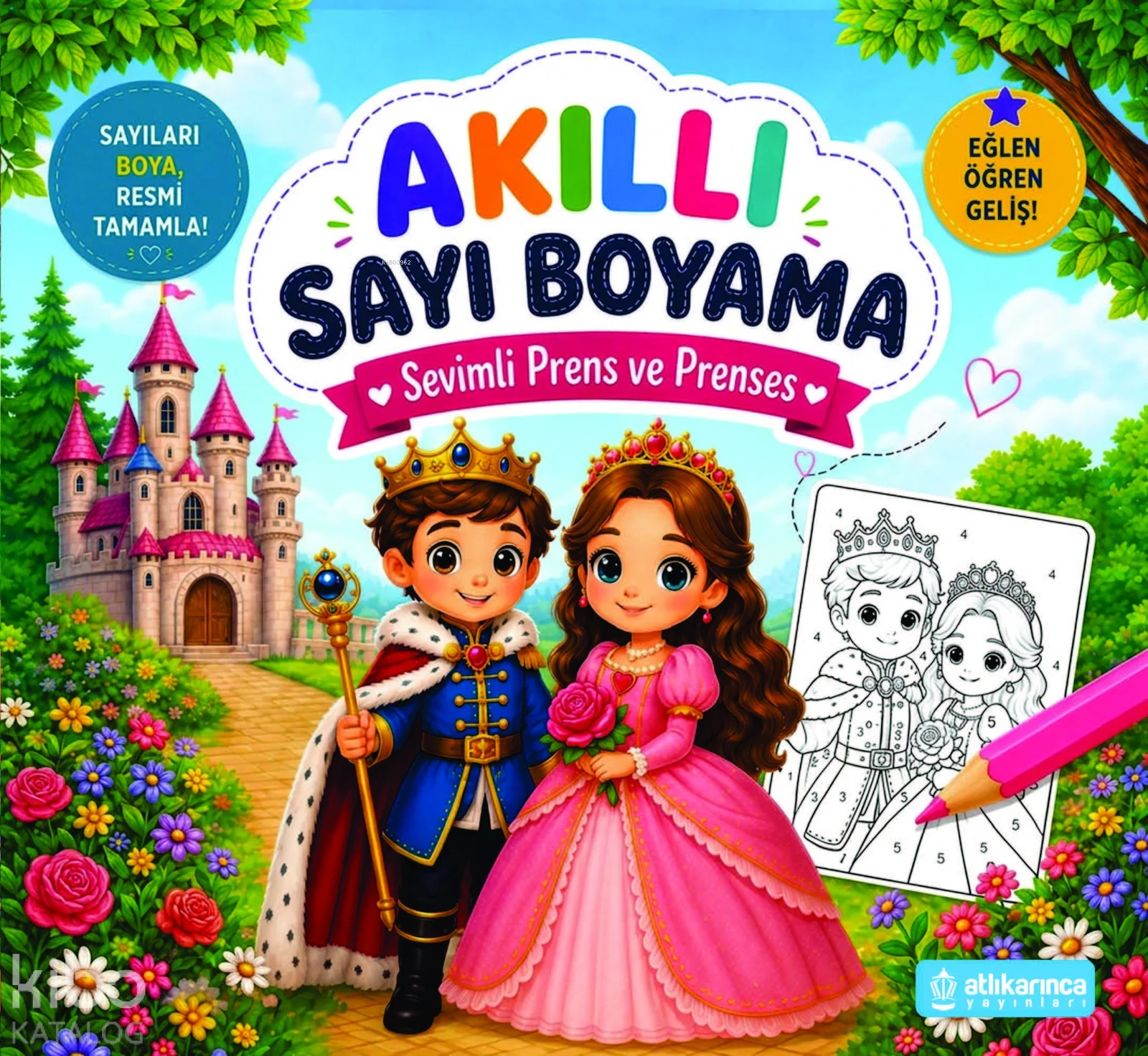 Akıllı Sayı Boyama - Sevimli Prens ve Prenses