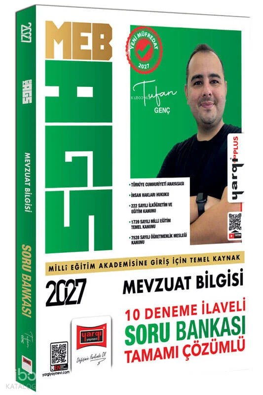 Yargı Yayınları 2027 MEB-AGS Mevzuat Bilgisi 10 Deneme İlaveli Tamamı Çözümlü Soru Bankası
