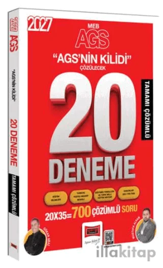 2027 MEB-AGS Tüm Dersler AGS'nin Kilidi Tamamı Çözümlü 20 Deneme