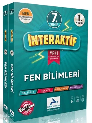 Paraf Yayınları 7. Sınıf İnteraktif Fen Bilimleri Etkinlikli Çalışma Kitabı