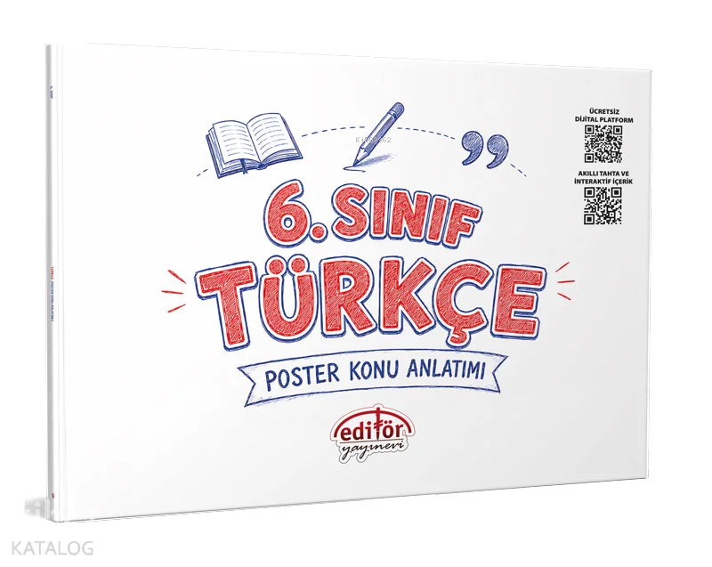 Editör Yayınları 6. Sınıf Türkçe Poster Konu Anlatımlı