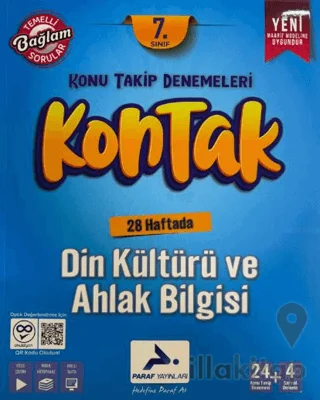 7. Sınıf Kontak Din Kültürü ve Ahlak Bilgisi Deneme