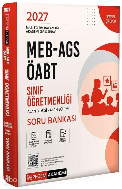 Pegem Akademi 2027 MEB-AGS ÖABT Sınıf Öğretmenliği Alan Bilgisi - Alan Eğitimi Soru Bankası