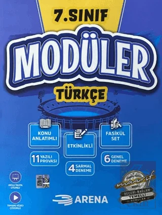 7. Sınıf Türkçe Modüler Konu Anlatımlı Etkinlikli 6 Deneme