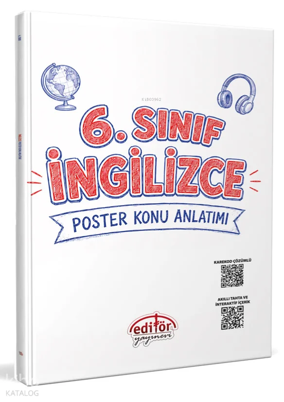 Editör Yayınları 6. Sınıf İngilizce Poster Konu Anlatımlı