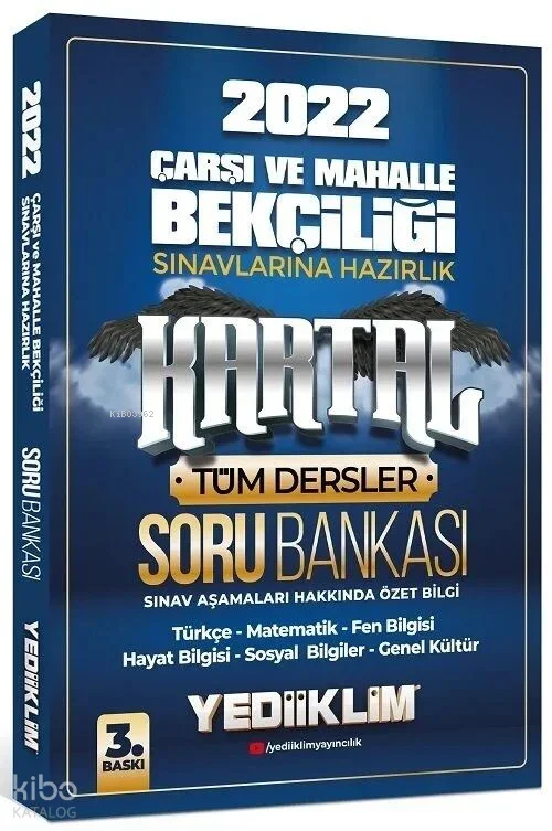 Yediiklim 2022 Çarşı ve Mahalle Bekçiliği Sınavları Tüm Dersler Kartal Soru Bankası