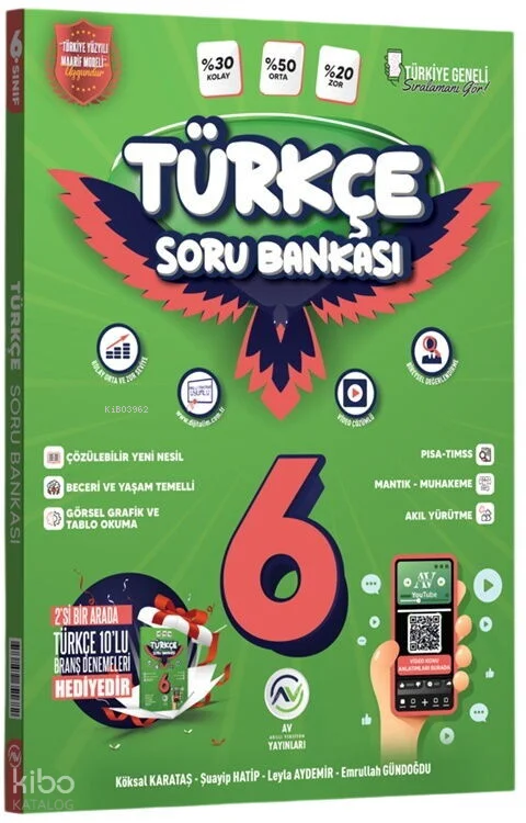 Av Yayınları 6. Sınıf Türkçe Soru Bankası