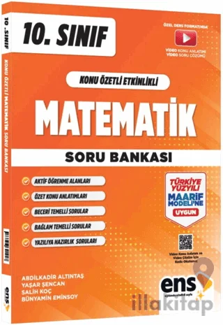 10. Sınıf Matematik Maarif Konu Özetli Soru Bankası