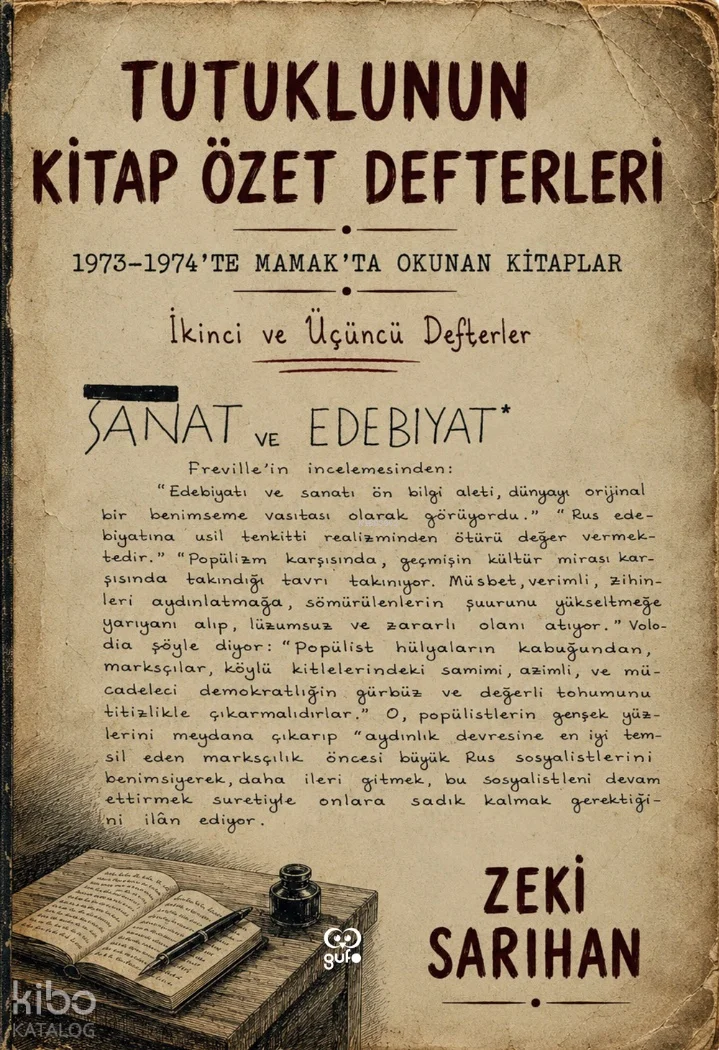 Tutuklunun Kitap Özet Defterleri