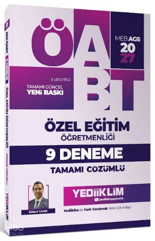 Yediiklim 2027 MEB AGS ÖABT Özel Eğitim Öğretmenliği Tamamı Çözümlü 9 Deneme