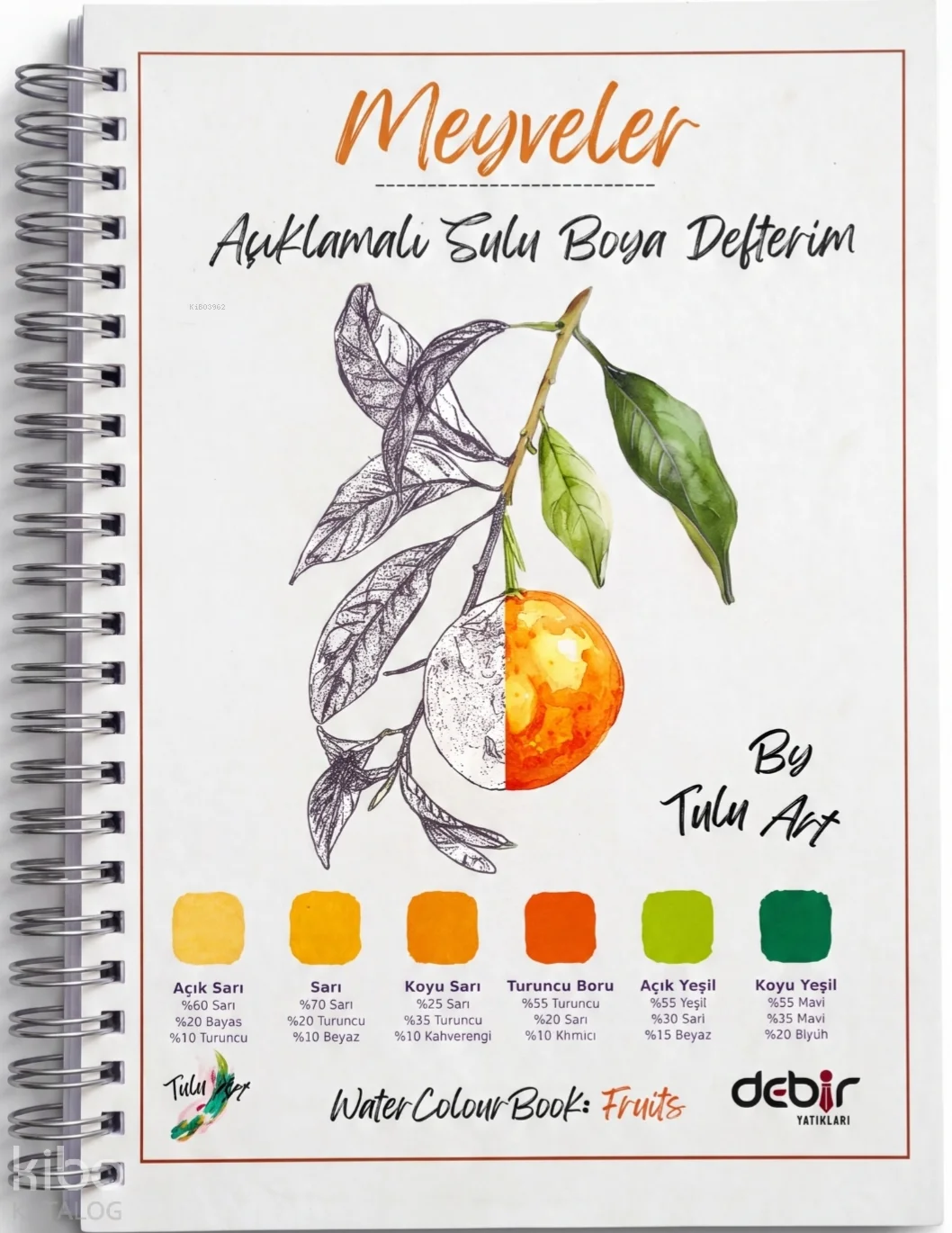 Açıklamalı Sulu Boya Defterim:  Meyveler